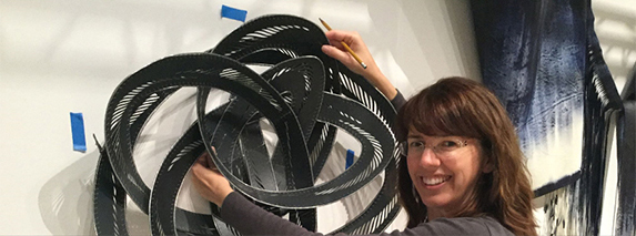 Jennifer Falck Linssen :: SOFA-Chicago 2016, Undone, photo by Rhonda Brown, browngrotta arts